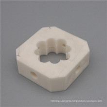 99 Al2O3 Alumina Plate Block  Machined Ceramic Parts  with Machining Holes